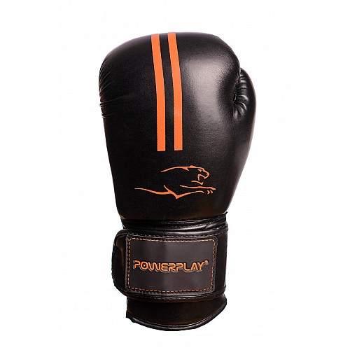 Боксерські рукавиці PowerPlay 3016 10 унцій Чорно-Оранжеві (PP_3016_10oz_Black/Orange)