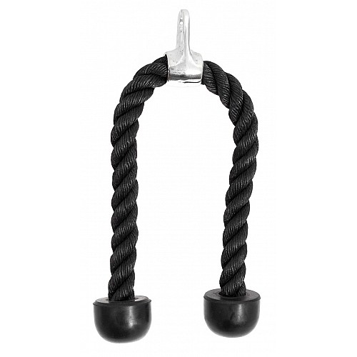 Канат для трицепса з подвійним хватом Power System Triceps Rope PS-4041 Чорний