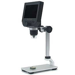 Электронный микроскоп Gaosuo M-600x с LCD экраном и металлическим предметным столиком Белый (100283)