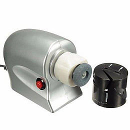 Универсальная электрическая точилка для ножей и ножниц NoK Серебристая