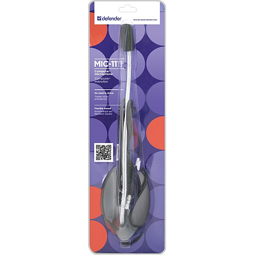 Микрофон Defender MIC-111 Grey (64111) (6307921)