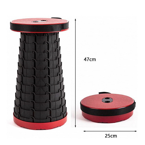 Складаний стілець Telescopic stool Червоний (300905)