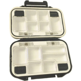 Рибальська коробка для снастей MHZ SF24115, 11.5х7.7х3.5 см, пластик, чорний з білим