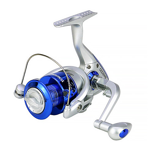 Котушка безінерційна для спінінга yumoshi SA 4000 Silver-Blue (5431-17098)