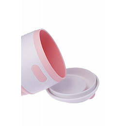 Складана силіконова склянка з кришкою Collapsible 350 мл MARSHMALLOW