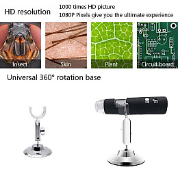 Wifi микроскоп цифровой аккумуляторный с 1000Х кратным увеличением KKMOON BW-1000 (100678)