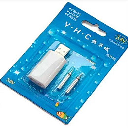 2шт Акумулятор CR425 3В + USB зарядний пристрій на 2 канали, заряджання