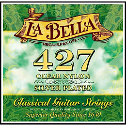 Струны для классической гитары La Bella 427 Pacesetter Elite Clear Nylon Classical Guitar Strings