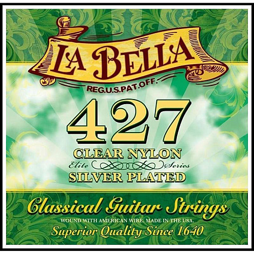 Струны для классической гитары La Bella 427 Pacesetter Elite Clear Nylon Classical Guitar Strings