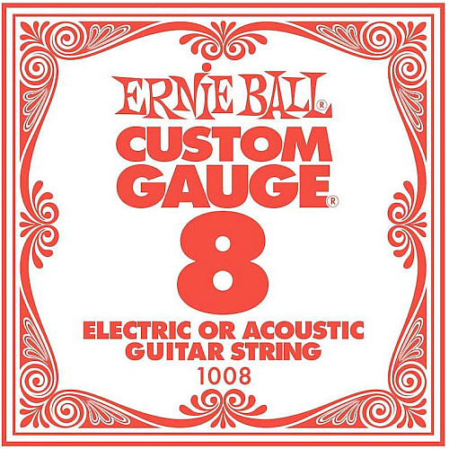 Струна Ernie Ball 1008 Plain Steel.008