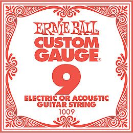 Струна Ernie Ball 1009 Plain Steel .009