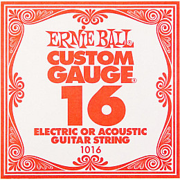 Струна Ernie Ball 1016 Plain Steel .016