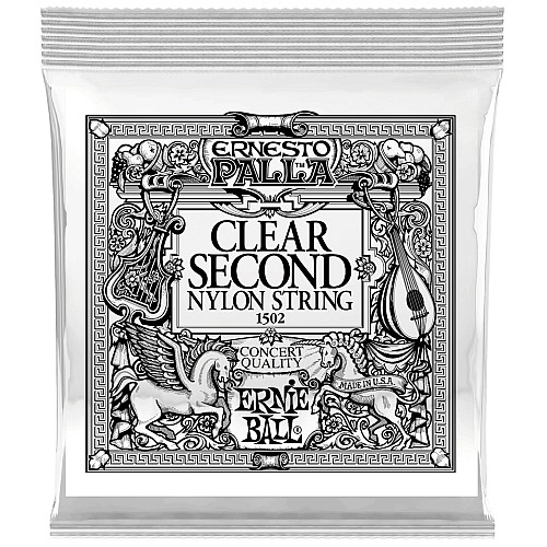 Струна Ernie Ball 1502 Clear 2nd Ernesto Palla Nylon Classical Guitar String.032
