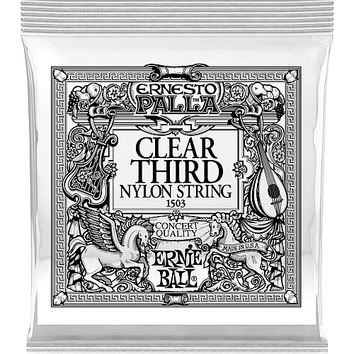 Струна Ernie Ball 1503 Clear 3rd Ernesto Palla Nylon Classical Guitar String.040
