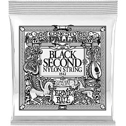 Струна Ernie Ball 1512 Black 2nd Ernesto Palla Nylon Classical Guitar String .032