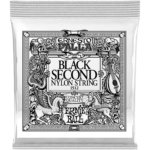 Струна Ernie Ball 1512 Black 2nd Ernesto Palla Nylon Classical Guitar String.032