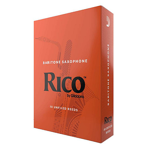Трости для саксофона баритон D'Addario Rico RLA1025 - Baritone Sax #2.5 - 10-Pack