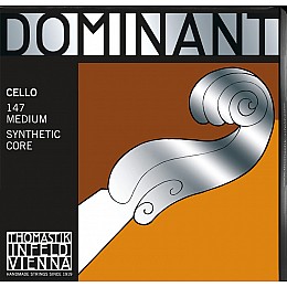 Струны для виолончели Thomastik-Infeld 147 Dominant Synthetic Core 4/4 Cello Strings Medium Tension