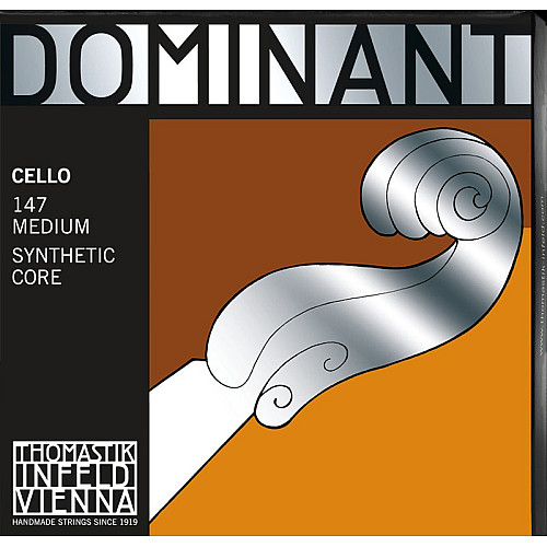Струни для віолончелі Thomastik-Infeld 147 Dominant Synthetic Core 4/4 Cello Strings Medium Tension