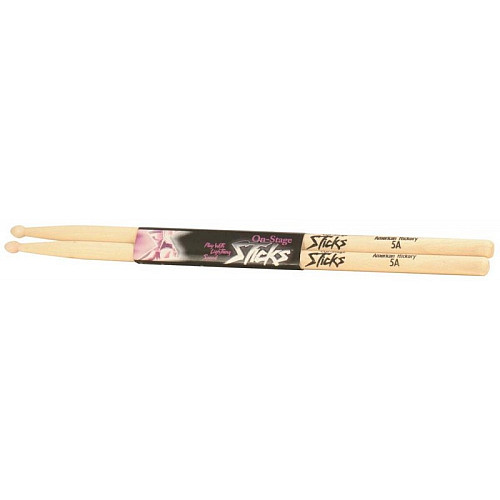 Барабанные палочки On-Stage HW5A Hickory Drum Sticks