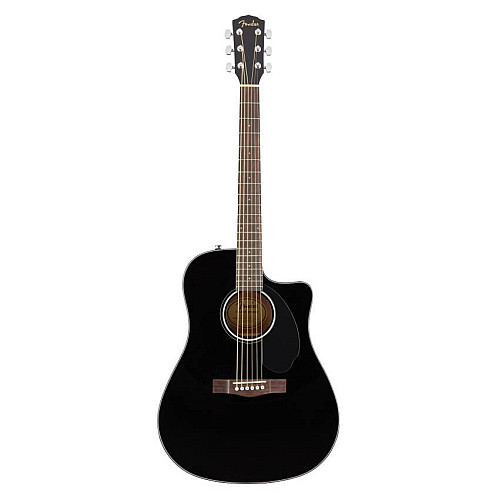 Электроакустическая гитара Fender CD-60SCE Black WN