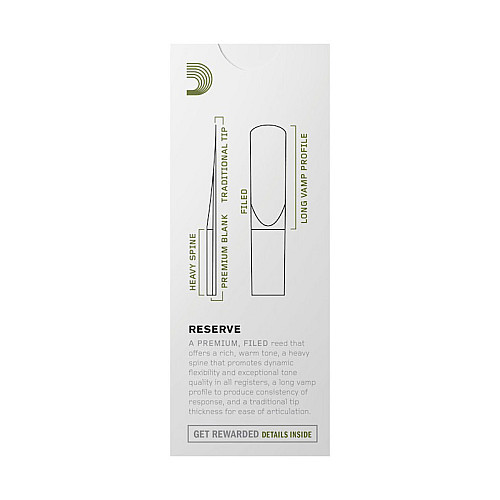 Трости для саксофона баритон D'Addario DLR0530 Reserve Baritone Saxophone Reeds #3.0 - 5-Pack