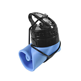 Складная силиконовая бутылка CUMENSS Blue 600 мл