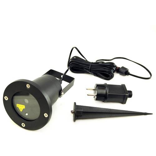 Проектор вуличний лазерний двокольоровий Star Light Outdoor Waterproof Laser 6 зображень з пультом управління та колодязем для встановлення в ґрунт.