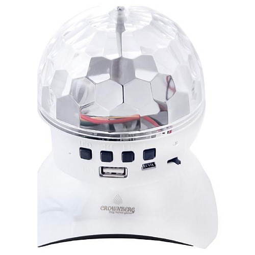 Диско Шар Акумуляторний Crownberg CB - 0308 З Блютуз Флешкой новорічна куля