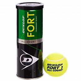 М'яч для великого тенісу DUNLOP FORT TOURNAMENT SELECT DL601315 3шт Салатовий