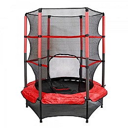 Батут детский Sky Jump 140 см с защитной сеткой