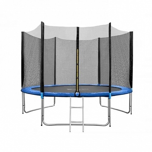 Батут з защитной сеткой и лесенкой 250 см