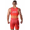 Трико для боротьби Wrestler UKR approved UWW Червоний XL