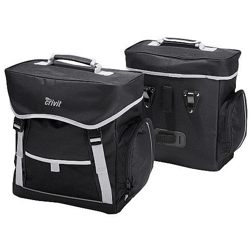 Велосумка с дождевиком Crivit Pannier Bag Черный (IAN374191)