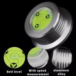 Прижим для винилових пластинок клемп виниловий стабілізатор GH Acoustics 1 64 мм Сріблястий