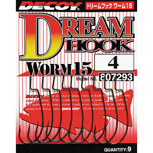Крючок Decoy Worm 15 Dream Hook 04 9 шт/уп (1013-1562.00.11)