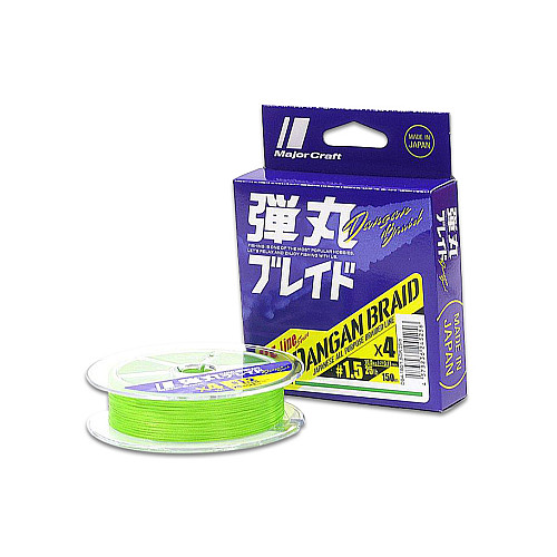 Шнур Major Craft Dangan Braid X8 200m салат. #1.5/0.19mm 30lb/12.3kg (1013-772.73.49)