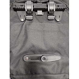 Велосипедна сумка на багажник рюкзак 2 в 1 Crivit Чорний з сірим (IAN339874_1910)