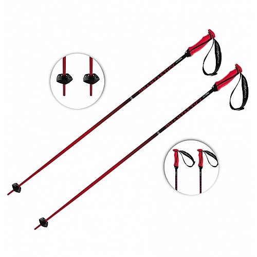 Палиці гірськолижні Volkl Phantastick Ski Poles (16 mm) 110 Red-Black 169809-110