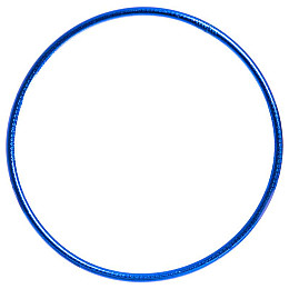 Обруч цільний гімнастичний пластиковий Record FI-3375-45 Синій (SK000569)