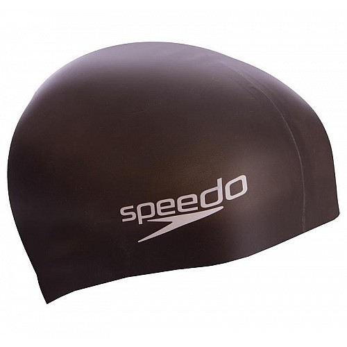 Шапочка для плавания Детская Speedo Plain Flat Silicone cap 8709931959 One Size Черный (SK001018)