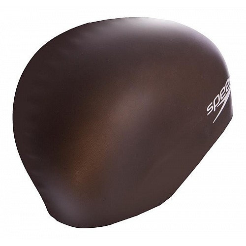 Шапочка для плавания Детская Speedo Plain Flat Silicone cap 8709931959 One Size Черный (SK001018)