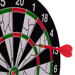 Ціль для гри в дартс із флока Baili 15in Flocked BL-15115 d-37 см 6g Black-White (SK001484)