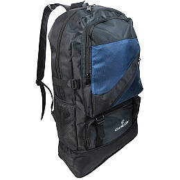 Рюкзак туристический Caslon Черный с синим (S9802 black blue)