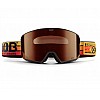 Маска горнолыжная BOB Caution! S3 Black/Brown Lens (GOG-026)