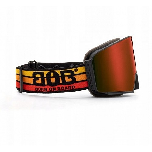 Маска гірськолижна BOB Caution! S3 Black/Brown Lens (GOG-026)