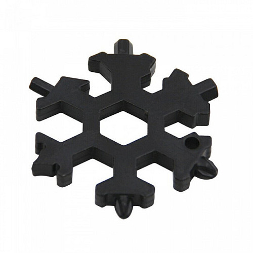 Мультитул-сніжинка з кільцем 18 в 1 CNV SnowFlake Wrench Tool Чорний