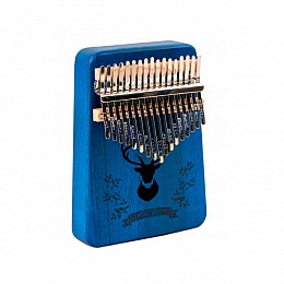 Музыкальный инструмент Kalimba Ka523s17 на 17 язычков Олень Синий