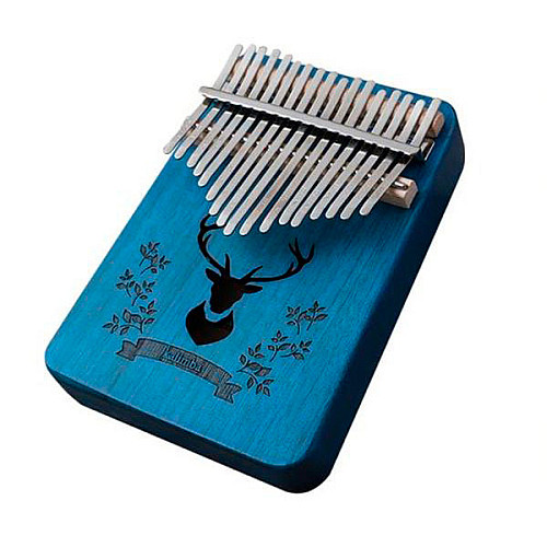 Музыкальный инструмент Kalimba Ka523s17 на 17 язычков Олень Синий
