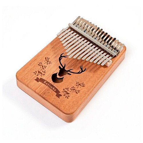Музичний інструмент Kalimba Ka523bj41 на 17 язичків Олень Коричневий